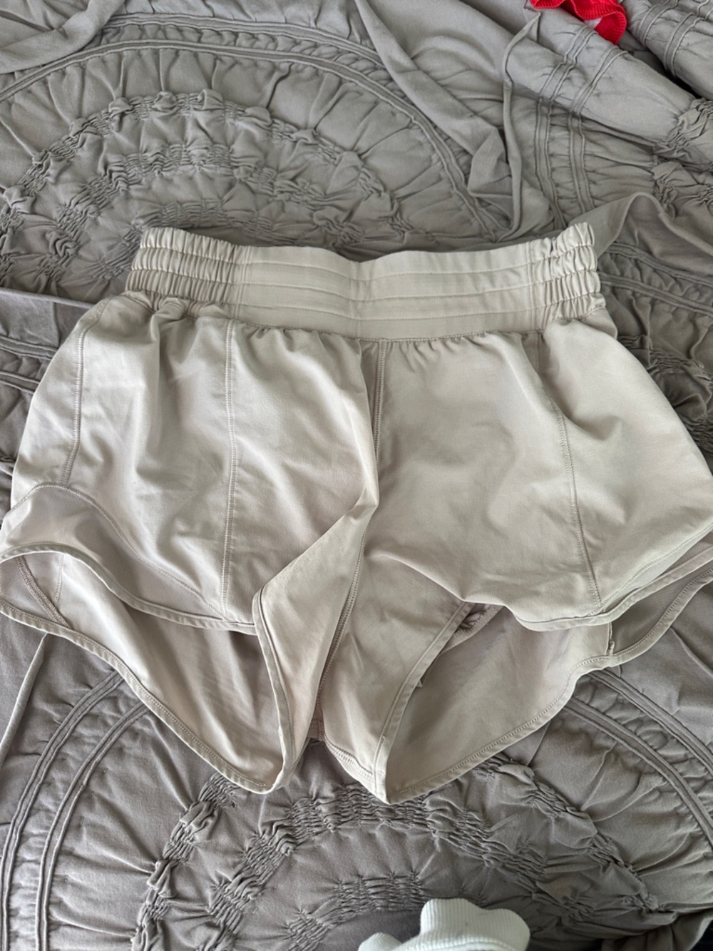 Light Beige Athletic Shorts